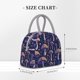 thumbnail image 2 of Disketp Floral Hippie Mushrooms Bolsa Térmica para Almuerzo, Lonchera con Abertura Amplia y Gran Capacidad, Organizador Reutilizable para Mujeres, Hombres y Adultos, 2 of 6
