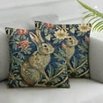thumbnail image 2 of COMIO  Lumbar Pillow Cover , William Morris Forest Rabbit Floral Art Nouveau Pillow Cover Pillowcase Cushion case for Sofa Couch Bedroom car Living Room, Multicolor&nbsp;2pc, 2 of 6