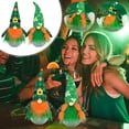 thumbnail image 6 of LSLJS St.Patrick's Day Faceless Doll, Green Leaves Irish Faceless Gnome Ornaments, Trefoil Leprechaun Dwarf Stuffed Plush Toys Fortunate Desktop Decorations Party Favors St.Patrick's Gifts for Luck, 6 of 6