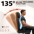 thumbnail image 4 of FASTES Office Desk Chair, Big and Tall Office Chair 400lbs Gaming Chair with Footrest, Ergonomic Executive High-Back Reclining Computer Chairs, Swivel Wheels and Lumbar Support, Black, 4 of 10