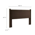 thumbnail image 4 of Headboard, King, Brown, Velvet, Hotel Bedroom, Modern Contemporary, HB38166, 4 of 7