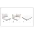 thumbnail image 1 of Coussin Dossier Haut pour Venise-08f en Voile Blanche, 1 of 2