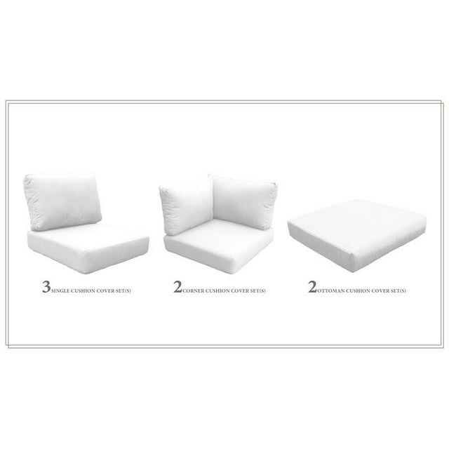 Coussin Dossier Haut pour Venise-08f en Voile Blanche