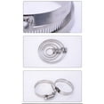 thumbnail image 2 of ICERUN 21-254mm Stainless Steel Adjustable Air Conditioner Water Gas Pipe Hose Clamp - Flexible and Durable Pipe Clamp, 2 of 3