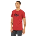thumbnail image 2 of Daxton Adult Unisex Tshirt Ohio Script with Vertical on the Back, Red Black, 2XL, 2 of 3