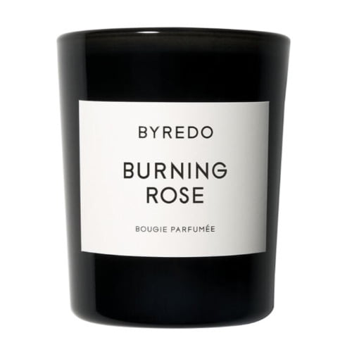 rose scented candle