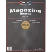 BCW-BBMAG - Magazine Size Backing Boards - White - (100 Boards)