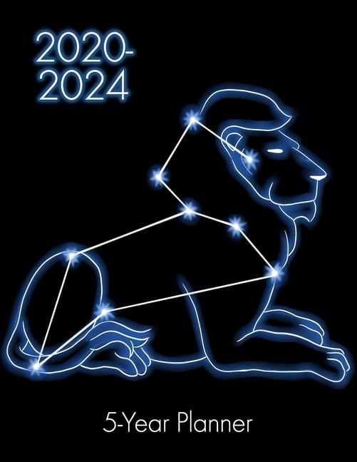2020-2024 5-Year Planner: Leo Zodiac 60 Month Calendar Yearly Goals