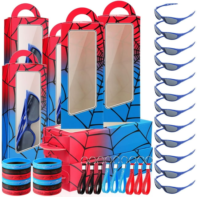 Artículos para fiestas Tellegloww Spider Birthday, 48 unidades, con caja azul