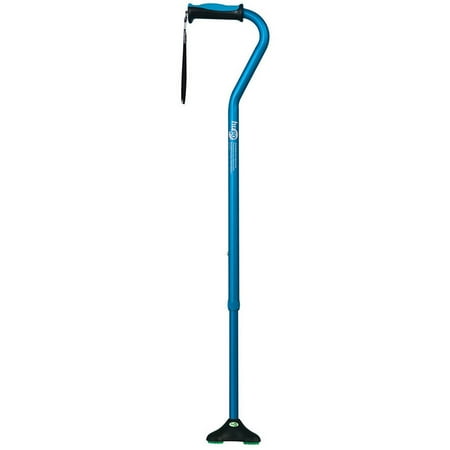 Hugo QuadPod Offset Cane with Ultra Stable Cane Tip, Aquamarine