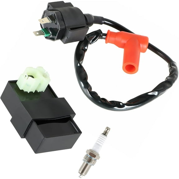 SEBLAFF Ignition Coil Spark Plug CDI Box Replacement for Honda FourTrax Foreman 400 TRX400FW 1995-2003 30410-HM7-003 30510-HM7-003