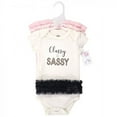 thumbnail image 2 of Little Treasure Baby Girl Cotton Bodysuits 3pk, Classy and Sassy, 6-9 Months, 2 of 2