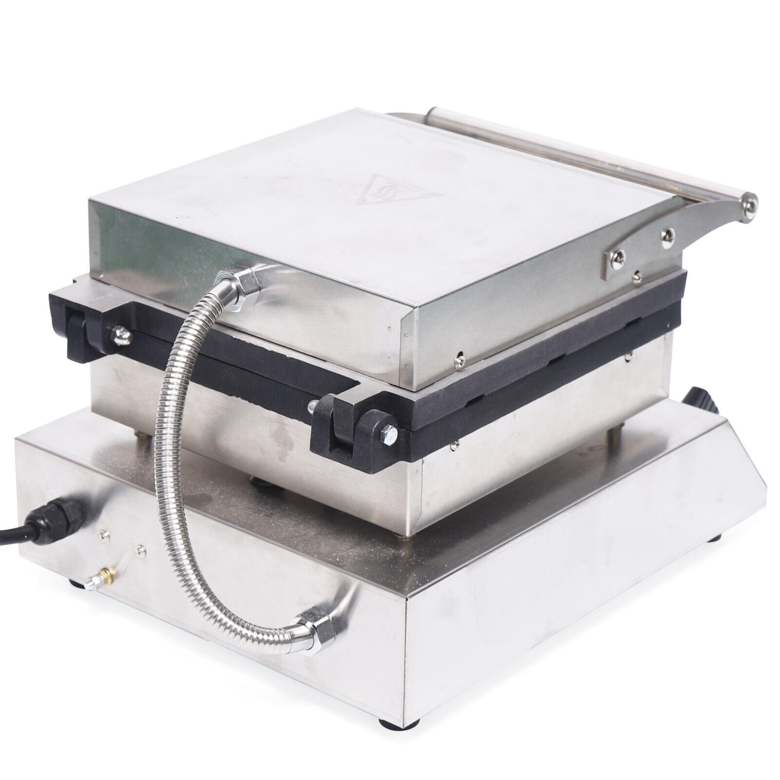 Commercial Electric Waffle Maker, Nonstick, 6-Grid Stainless Steel Baker 1500W