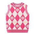thumbnail image 1 of Gibobby Playera De Algodón Niños pequeños bebés niñas niños estampado sin mangas suéter chaleco Tops ropa （Rosa， 2-3 Años), 1 of 3