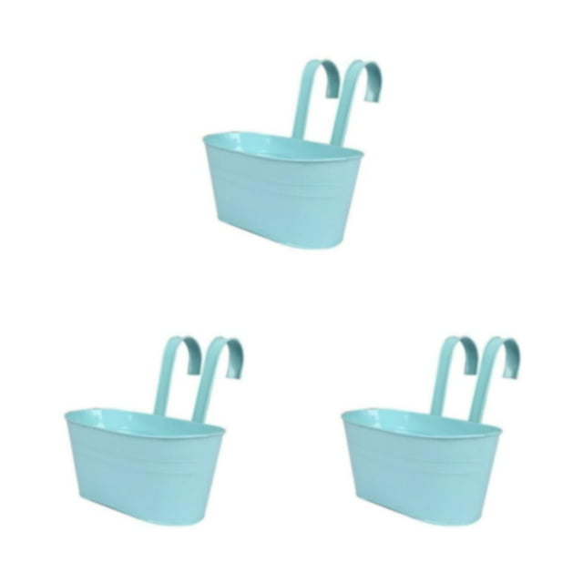 Wweixi Outdoor Hanging Pots For Plants Add Beauty And To Any Wall Stylish Light blue 3Set