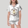 thumbnail image 2 of Girls Outfits & Set Halloween Pajamas for Children Matching Shirt and Pant Sleepwear Set with Pockets, 2 of 4