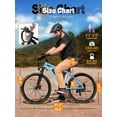 thumbnail image 4 of ESKUTE M200 Electric Bike for Adults, 21-Speed Gear 27.5" Mountain Ebike, 1200W Peak Brushless Motor 28MPH, 48V 10.4Ah, Step Over E-Bicycle, with NFC Unlock, Blue with Fender & Rack, UL2849, 4 of 8
