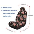 thumbnail image 4 of Naloa Rose Flowers Car Seat Covers 2PCs Front Car Seat Covers Universal fit for Most Cars SUVs and Trucks - 2 PCS, 4 of 5