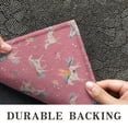 thumbnail image 6 of Pink Unicorn Floral Pattern Door Rugs,Washable Non Slip Door Mats Indoor,Decorative Door Mats,Entry Mat Indoor for Entrance,Bedroom,Kitchen,Bathroom,17"x30", 6 of 6