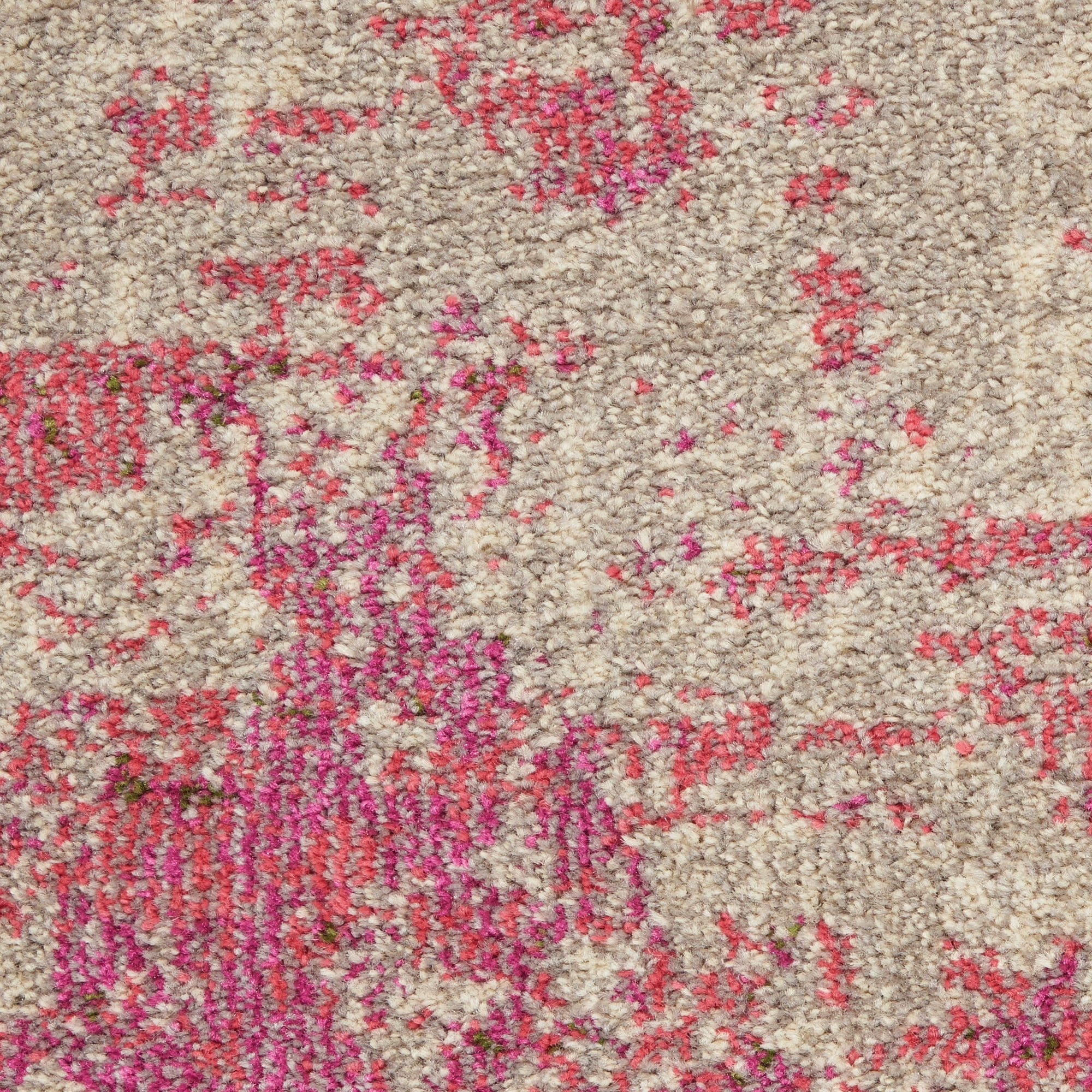 Nourison Celestial Abstract Ivory/Pink 2'2" x 7'6" Area Rug, (2x8)
