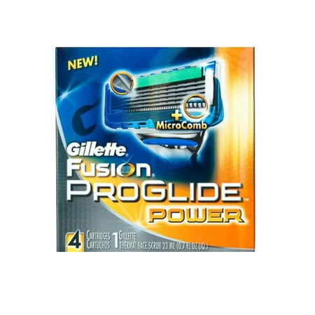 Gillette Fusion Proglide Power Blades - 4 Ea