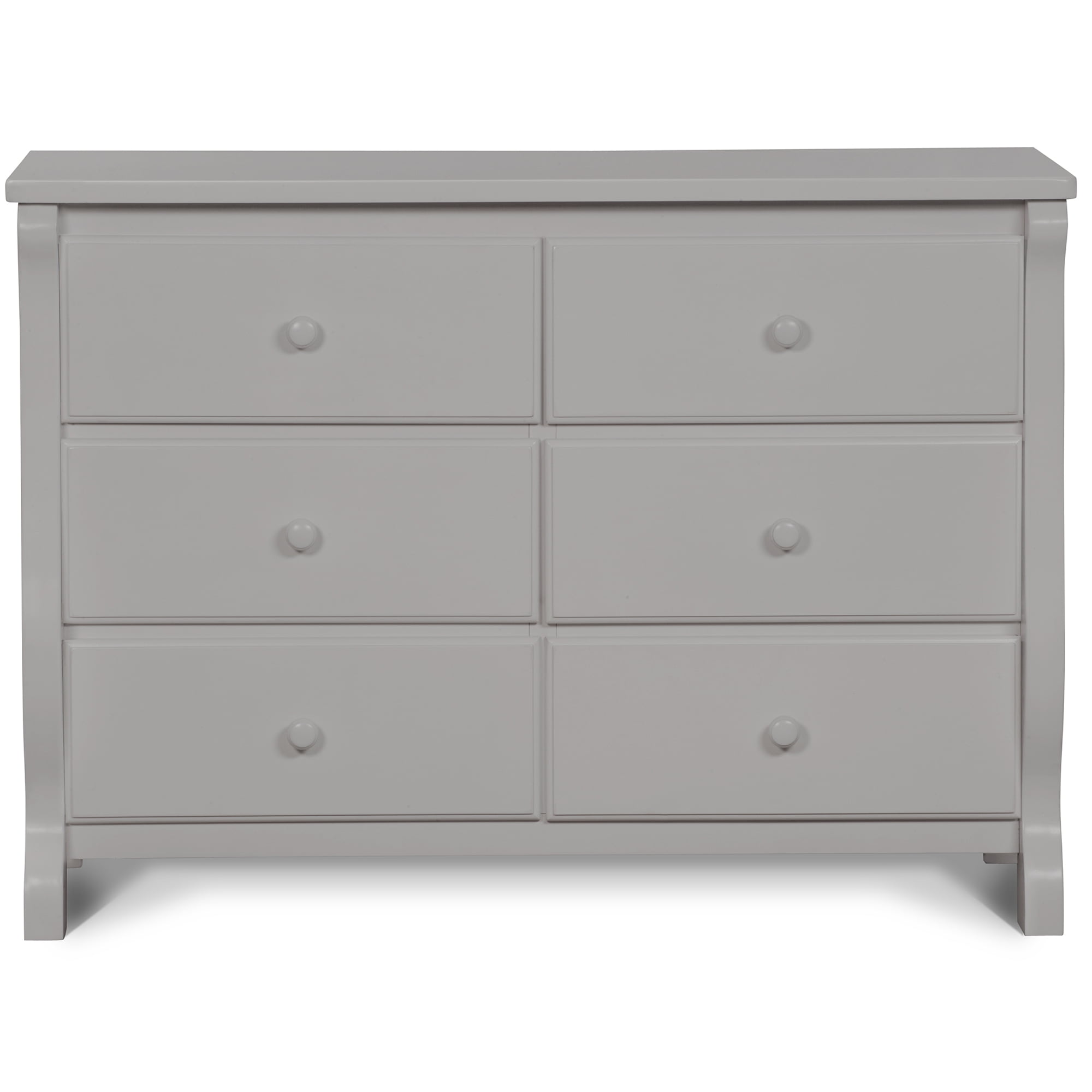 Delta Children Universal 6 Drawer Dresser, Greenguard Gold Certified, Gray