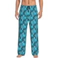 thumbnail image 2 of Picia Seahorse Mens Soft Woven Cotton Elastic Waistband Sleep Pajama Pant Lounge Sleep Pant With Pockets And Drawstring-XX-Large, 2 of 9