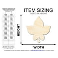 thumbnail image 2 of Unfinished Wood Simple Fall Leaf Shape | DIY Craft Cutout 8" / 1/8", 2 of 3