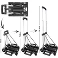 thumbnail image 5 of Platform Cart Dolly Folding Moving Warehouse Push Hand Truck Trolley Cart Black, 5 of 8