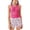 A-Hot Pink167, variant on JAJAHO Girls Tankini Swimsuit 2 Piece Set Adjustable Straps Sweetheart Neck Swim Top And Shorts Bottom Tropical Printed Trendy Swimwear