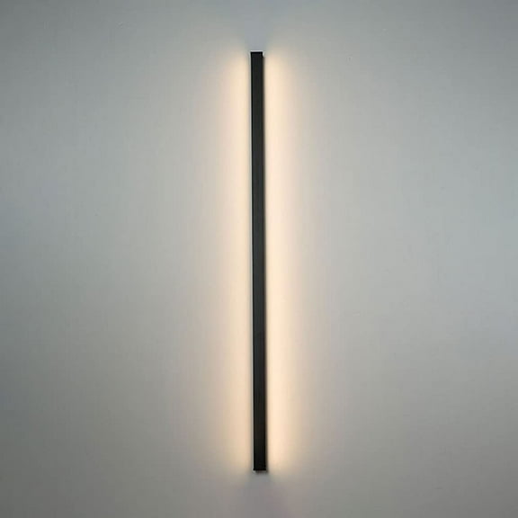 Long Strip Black Wall Lights, Simple Wall Lamp LED Nordic Bedside Wall Mounted Lamp, Indoor Decor Wall Sconce Headboard Light for Bedroom Living Room Corridor Stairs