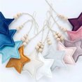 thumbnail image 1 of Estrella moldeada colgante del terciopelo de la sublimación con la estrella del terciopelo de los ornamentos de Navidad del árbol de la decoración, 1 of 3