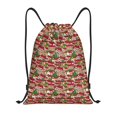thumbnail image 1 of Coaee Red Houses for Drawstring Backpack, Gym Drawstring Bag, Sports Sackpack for Sport Trip Yoga for Women Men-Medium, 1 of 4