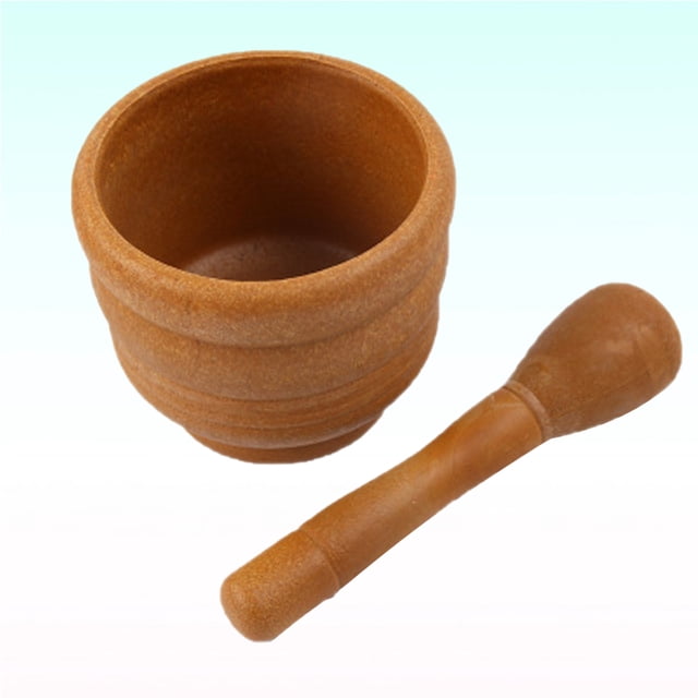 unbranded Utensilio De Cocina Ergonómico Color Chocolate Para Triturar Ajo Y Especias