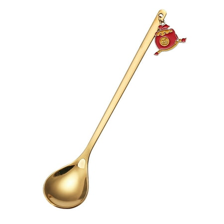 

dinner forks New Year Tableware Dessert Spoon Stirring Small Spoon Spoon New Year Gift Spoon