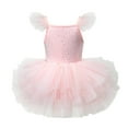 thumbnail image 4 of Byoo Little Girls Dance Tutu Dress Sequin Solid Color Sleeveless Ballet Puffy Tulle Dresses Breathable Mardi Gras Clothes for Children, 4 of 4