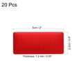 thumbnail image 2 of Unique Bargains 2'x1' Metal Name Plate Anodized Aluminium Self Adhesive Sign Tag Red 20 Pack, 2 of 6