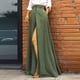 thumbnail image 2 of Faldas para mujer Faldas largas Moda Color sólido Botón Bolsillo Casual Falda de cintura alta Odeerbi ODB-5, 2 of 9