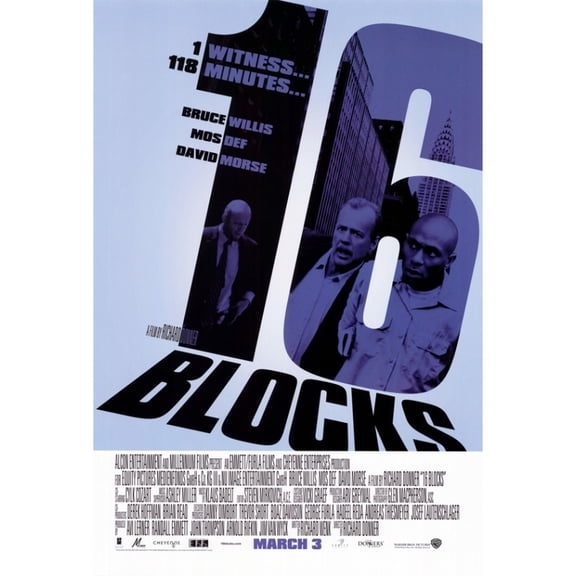 Posterazzi MOVAH9036 16 Blocks Movie Poster - 27 x 40 in.
