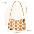 thumbnail image 3 of FORMRS Womens Shoulder Bag with Chain Strap Clutch Purse Cute Tote Handbag, Orange Geometric Pattern, 3 of 7