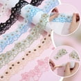 thumbnail image 3 of 6 Yard Lace Trim Ribbon 6 Color Flower Eyelet Lace Ribbon Floral Embroidery Ruffle Lace Border Wavy Edge Exquisite Sewing Decorative Lace for DIY, 3 of 5
