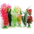 thumbnail image 2 of 4pc Aquarium Artificial Plants Fish Tank Plastic Grass Decorations Terrariums 6", 2 of 5