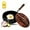 Hammer-Wood Cover, variant on Suntup Iron Pan, Uncoated Iron Pan, Suntup Frying Pans, 9.45 Inch Hand-Forged Non-Stick iron pans without Coating Durable and Rust-Free, Japanese Non-Stick Pans for Cooking (Hammer-Glass Cover)