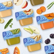 Gerber My 1st Fruits Starter Kit, Baby Food Puree, 2 oz Tubs, Variety (6 Pack)