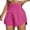 Hot Pink, variant on Women's Shorts Ladies Running Quick Dry Workout Elastic Waist Yoga Sports Short Pants Black L
