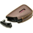 thumbnail image 4 of Vitodeco Genuine Leather Smart Key Fob Case Compatible with GMC Canyon, Sierra, Yukon, Acadia, Terrain (2021 - 2026 Models) - 6 Buttons, Brown, 4 of 5