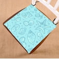 thumbnail image 1 of EREHome Light blue seashells pattern seat pad chair pads seat cushion 20x20 Inch, 1 of 1