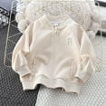 thumbnail image 3 of Lightweight Jacket Toddler Baby Girl New Girls Zip up Sweatshirt Long Sleeve Full Zip Lightweight Cotton Jacket Soft Wear Kids Fashion with Pockets Beige 5 Years, 3 of 7