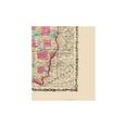 thumbnail image 4 of Historic State Map - Illinois - Johnson 1860 - 23 x 26.92 - Vintage Wall Art, 4 of 5