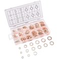 thumbnail image 4 of 150 Pcs 15 Spécifications Joints Anneau d'Étanchéité, Kit d'Assortiment de Rondelles en Cuivre, 4 of 5